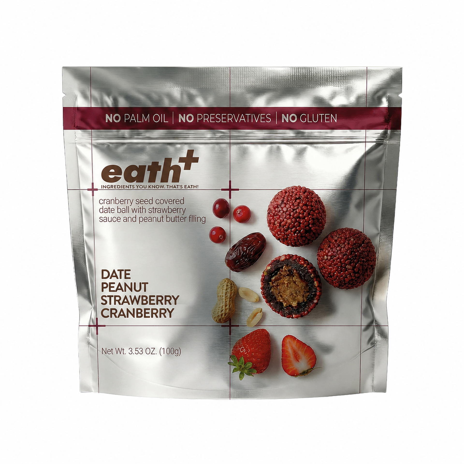 Date Balls Peanut and Berries