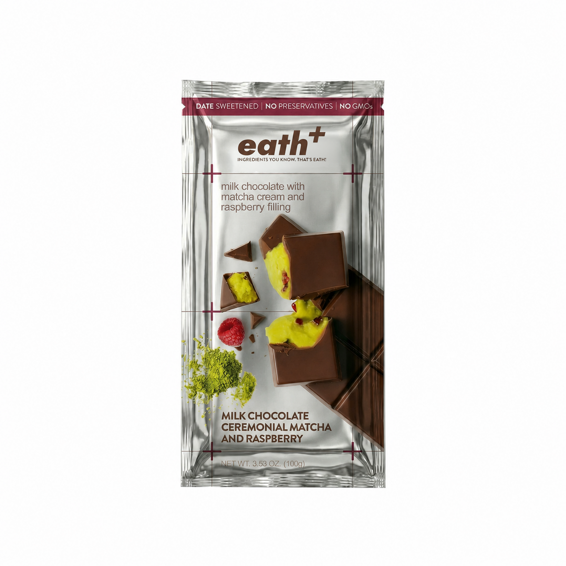 Milk Chocolate Ceremonial Matcha and Raspberry