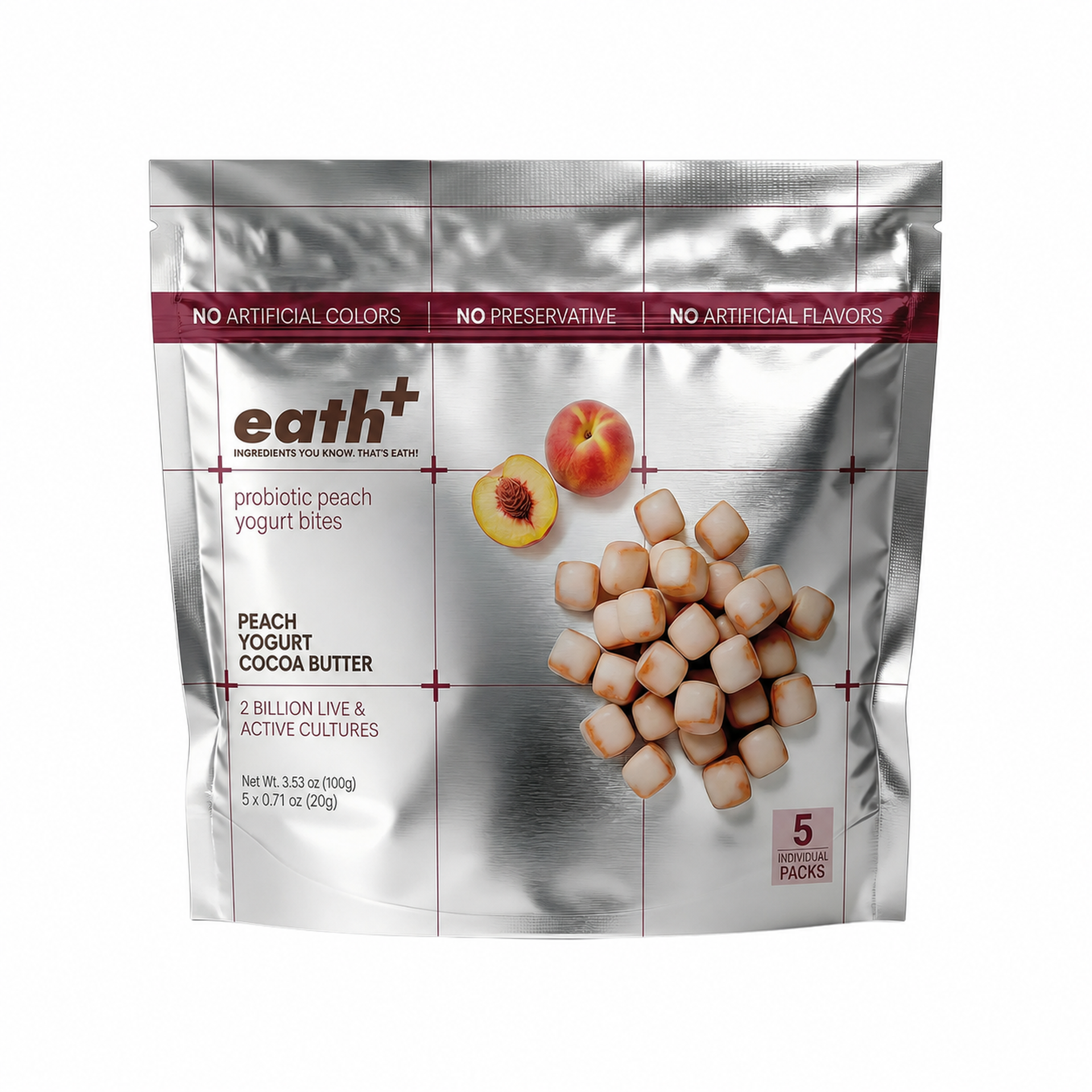 Probiotic Yogurt Bites - Peach
